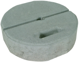 DEHN 102013 Betonsockel B55 17kg D 337mm m adaptierter Unterlegepl.m.Griffmulde BES 17KG KT16 ULP D337 Verpackungseinheit:1ST