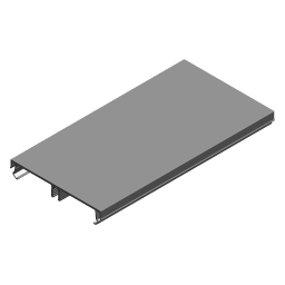 GGK 11735 BRA3 Alu Brüstungskanal Oberteil B=80mm, natureloxiert BRA3 OT/80/CO Verpackungseinheit:1M