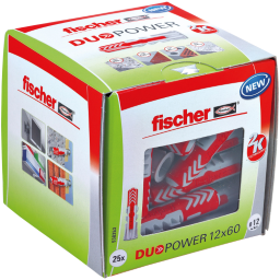 FISCHER DÜBEL 538253 Duopower 12 x 60 - VPE=25ST Duopower  Verpackungseinheit:25ST