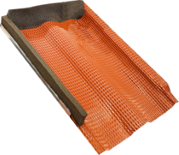 ALUMERO 25241 Alumero Ziegelersatzplatte universal 420 naturot RAL 8004  Verpackungseinheit:1ST