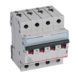 LEGRAND 403562 LS-Schalter 6kA C 16A/4pol  4TE LS-16A/3+N/C  6KA Verpackungseinheit:1ST