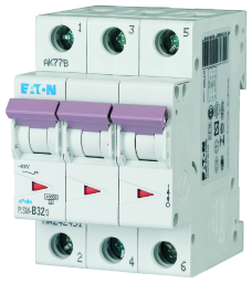 EATON 242477 LS-Schalter 10kA C 32A/3pol  3TE PLSM-C32/3-MW Verpackungseinheit:1ST