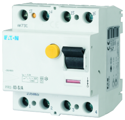 EATON 235471 FI-Schalter Typ A/S  10kA 63A/4pol/100mA PFIM-63/4/01-S/A-MW Verpackungseinheit:1ST