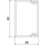 OBO 6191061 Wand- und Deckenkanal mit Bodenlochung 2 5x40x2000 Polyvinylchlorid reinweiß RAL WDK25040RW Verpackungseinheit:2M – Bild 2
