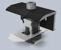 K2 SYSTEMS 2004545 K2 Endklemme 25-40 mm, Schwarz eloxiert  Verpackungseinheit:1ST