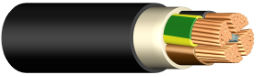 KABEL E-YY-J 5X6 RE SW >TR 500 Energie Erdkabel CU  Verpackungseinheit:500M