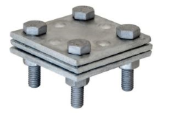 OBERMOSER BLKLE60-4FL/FL/FLVZ Kreuzverbinder Stahl feuerverzinkt 60x60 x4 mm flach/flach/flach  Verpackungseinheit:1ST