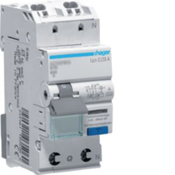 HAGER ADS916D FI-LS 1P+N 6kA B-16A 30mA Typ A QC  Verpackungseinheit:1ST