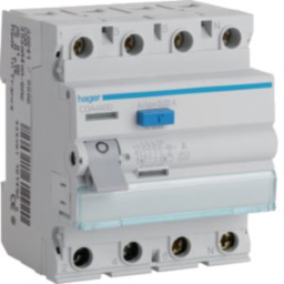 HAGER CDA440D FI-Schalter 4P 6kA 40A 30mA Typ A  Verpackungseinheit:1ST
