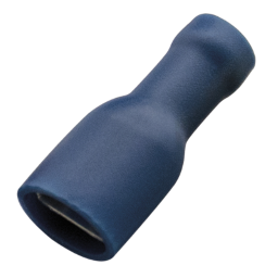 HAUPA 260416 Flachsteckhülse blau vollisoliert 1,5-2,5/6,3x0,8 PVC  Verpackungseinheit:100ST