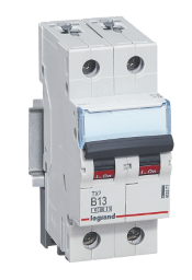 LEGRAND 403371 LS-Schalter 6kA B 13A/1pol+N  2TE LS-13A/1+N/B  6KA Verpackungseinheit:1ST