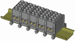KLEINHUIS HLAC25-52 Hauptleitungsklemme 5x25mm² fingersichere Ausführung C  Verpackungseinheit:1ST